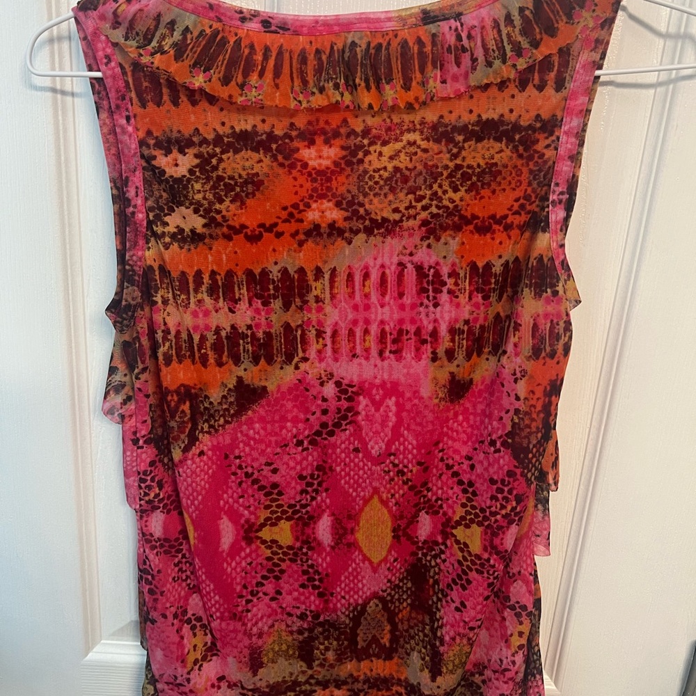 Dressbarn Multicolor Ruffle Blouse - Picture 2 of 3